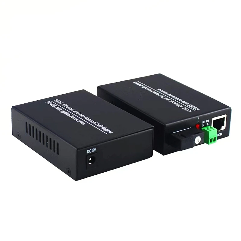 HTOC RS485 Fiber Optic Transceiver Bidirektionale Netzwerk Optische Ende Maschine Konverter 20km SC Single mode single Fiber 10/100M