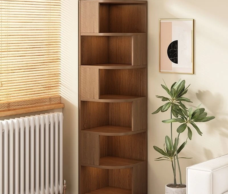 Corner storage rack, corner cabinet, triangular corner simple storage cabinet