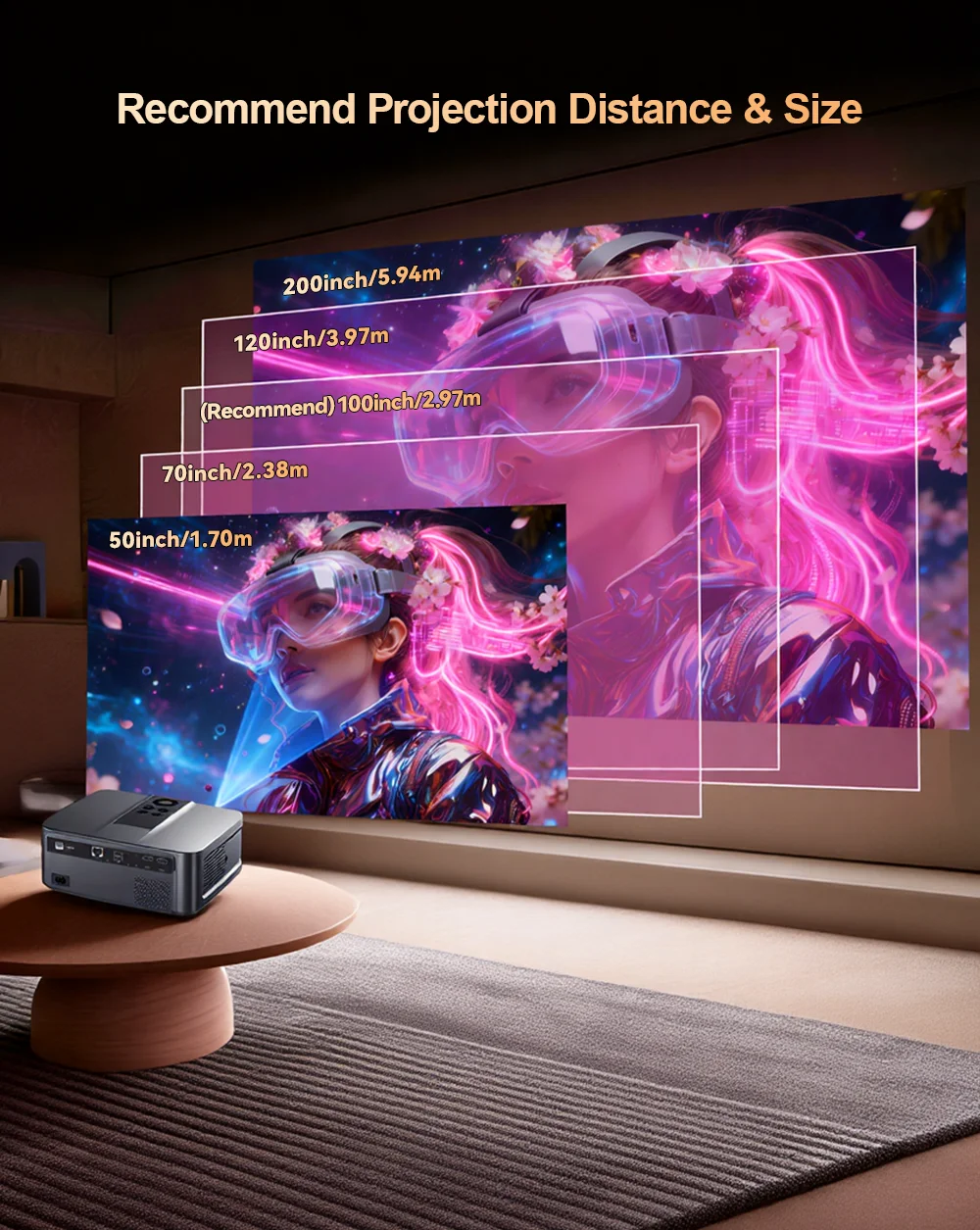 Proyector portátil ThundeaL TD98mini 4K Full HD 1080P con Android y WiFi, 2G 32G, 2300ANSI, TD98W Mini Beam, TV 3D, TD98W Mini, proyector de cine en casa, video, películas, reuniones