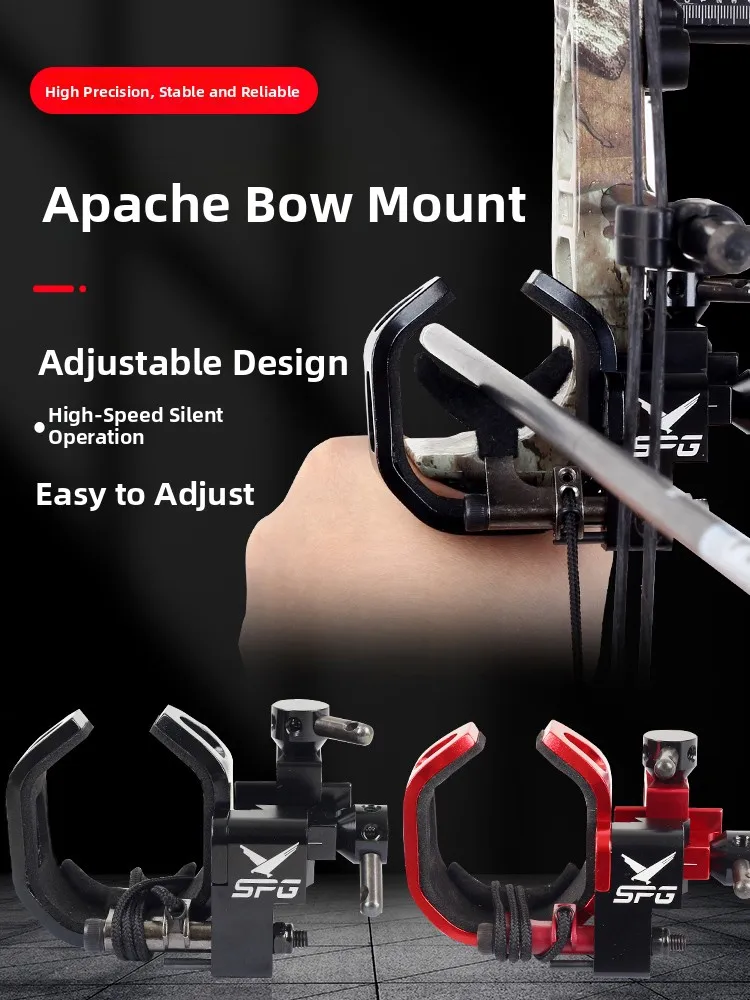 support-de-fleche-pour-tir-a-l'arc-en-exterieur-modele-apache-pour-arc-de-competition-et-arc-a-poulies-accessoires-manche-en-fibre-de-carbone-et-en-metal