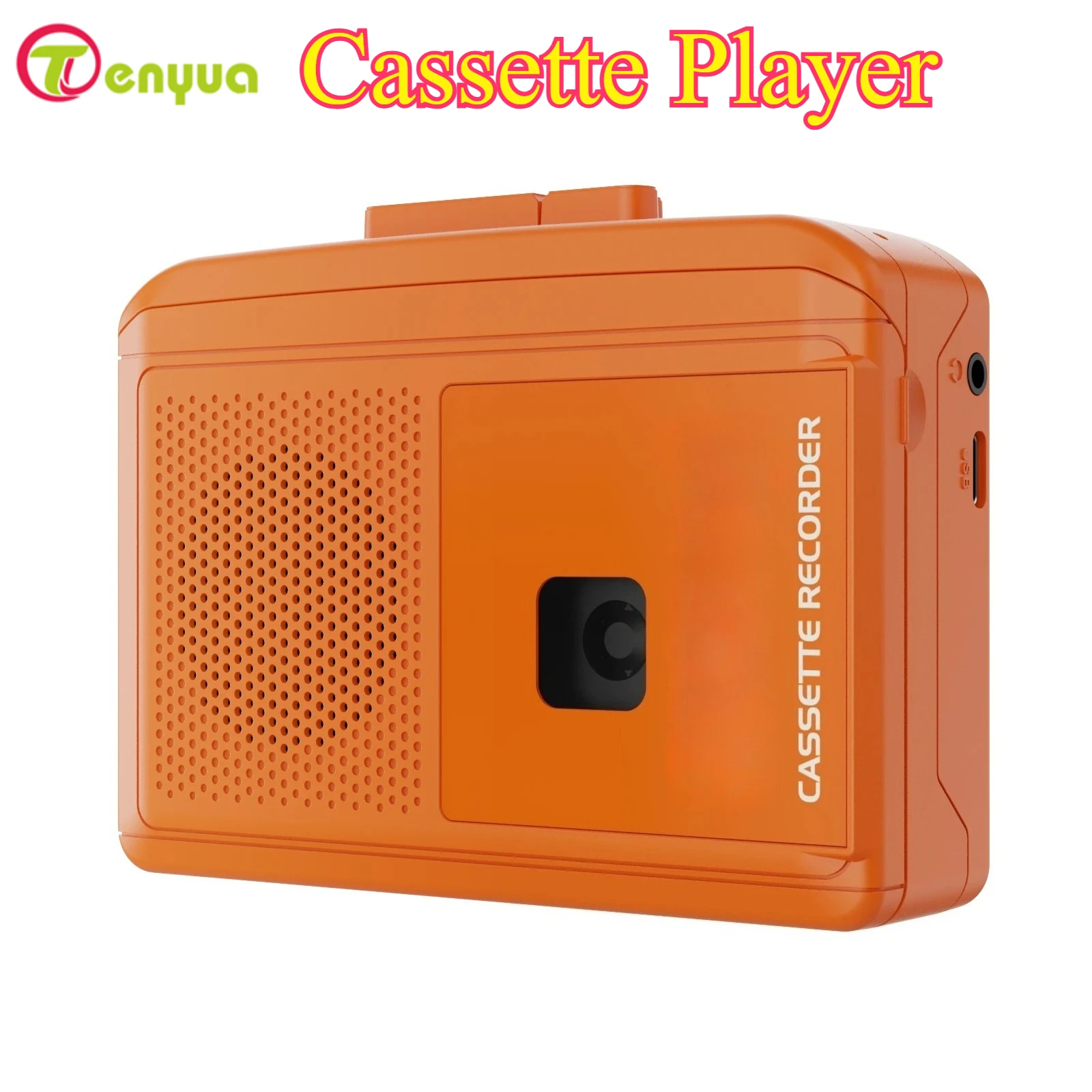 Portable Cassette Player Tape Recorder Built-in Speaker Microphone  Digitizes Cassete To MP3 Converter Support Windows/Mac OS