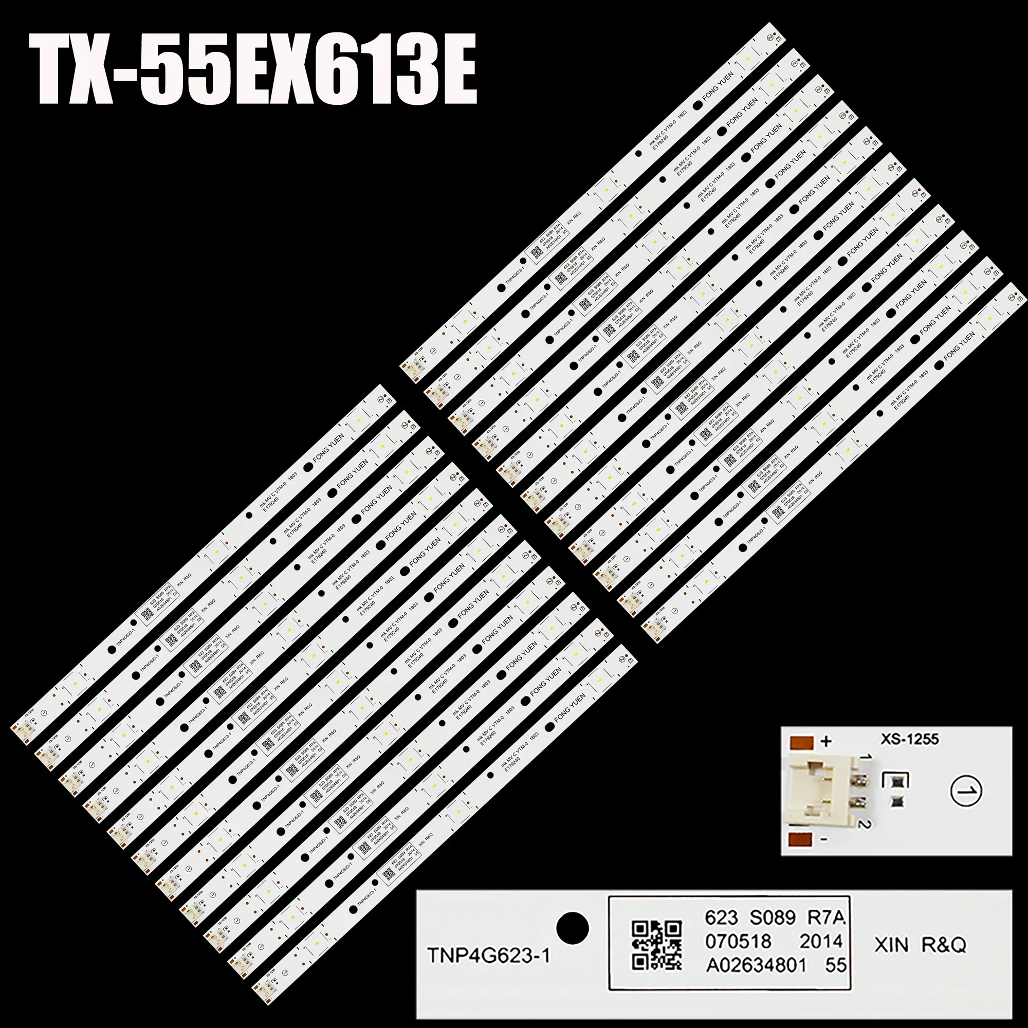 LED Backlight strip For TX-55EX613E TX-55FX623E TX-55FXR600 MVCVTN-0 1803 E179240 TX-55FX610E TX-55EX600E TX-55EX580B