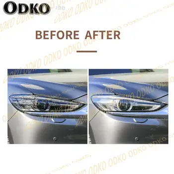 2片裝汽車頭燈透明TPU貼紙大燈保護膜,適用於馬自達3 6 CX-3 CX-5 CX-9配件 10 最佳銷售 馬自達2轎車 - №10