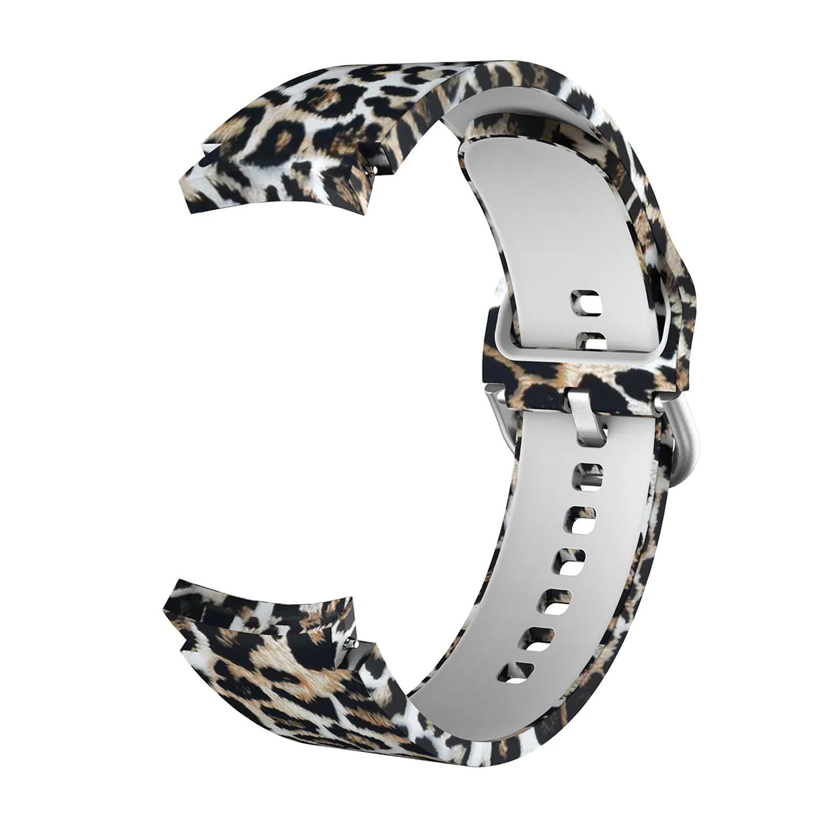 Leopard Printed Strap For Samsung Galaxy 4/5 40mm 44mm 5 Pro 45mm Silicone Bracelet For Watch 4 Classic 42mm 46mm Watchband+Case