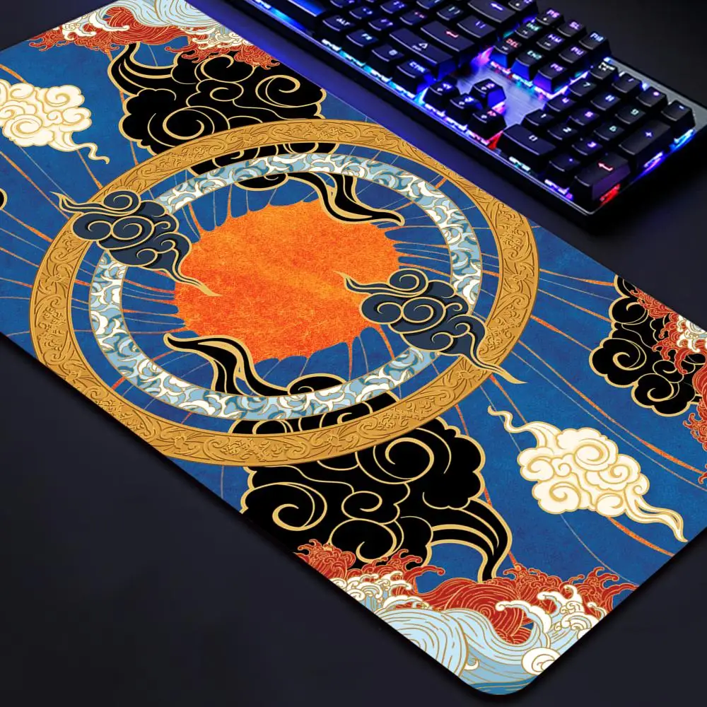 

Phangkey AMATERASU Mousepad Deskmat for Mouse Mechanical keyboard 900 400 4mm Stitched Edges Rubber High quality soft Rubber