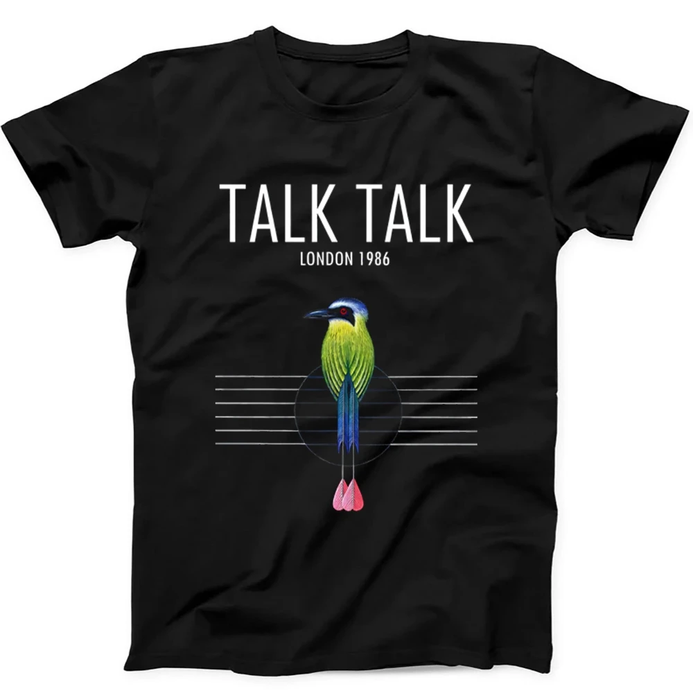 Talk Talk London 86 Rock Punk Vinyl Record Music T-shirt; Pure Cotton Couple Streetwear Shirt  graphic t shirts men t shirt