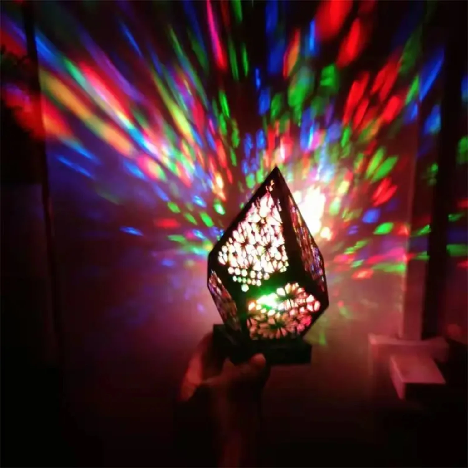 Lámpara geométrica de luz bohemia, decoración de estilo de hadas, regalo para mujer, herramientas de lámpara para fiesta, boda, Bar, Dropshipping, ideas de regalos para parejas