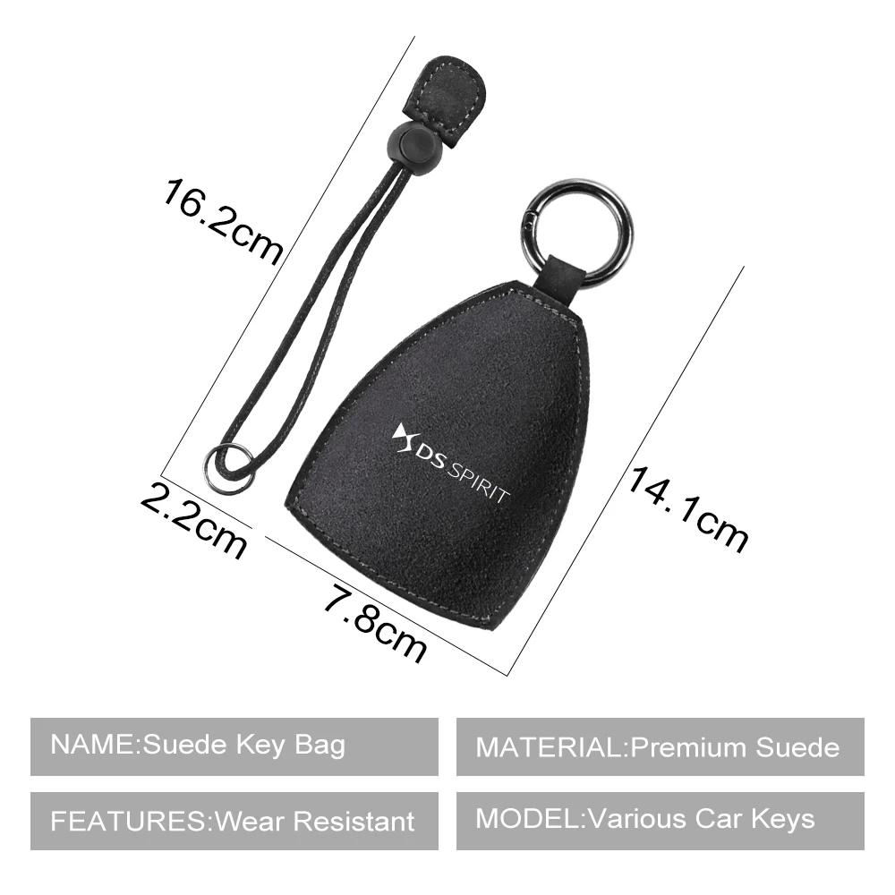 Car Key Case Shell Bag Auto Accessories For DS 3 Crossback DS7 DS4 DS3 DS SPIRIT Citroen X E-Tense DS5 DS6 5LS Wild Rubis 2023