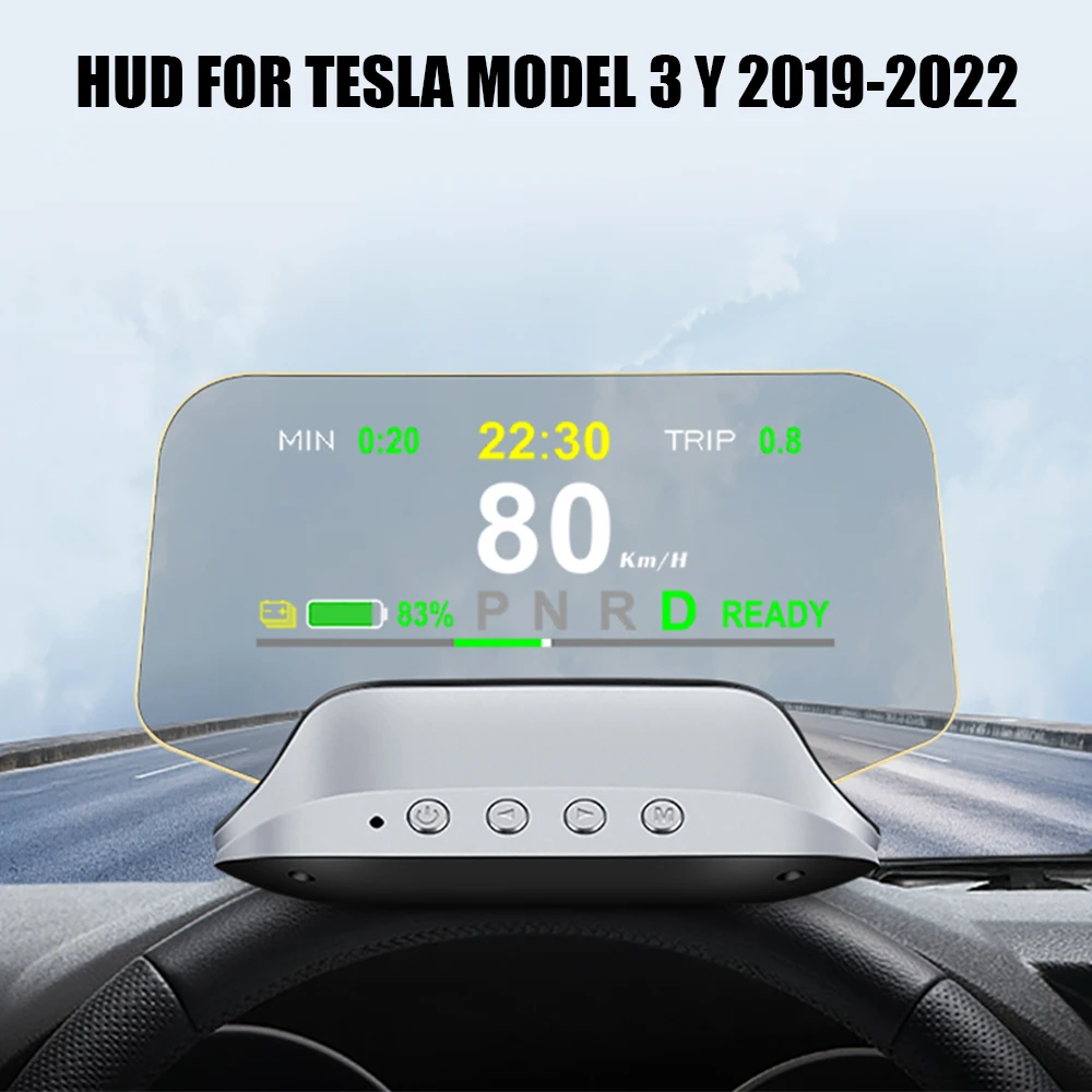 

Спидометр HUD RPM для Tesla Model 3 Y 2019-2022, зеркальный проектор, комплект цифровой сигнализации, Автомобильный дисплей T3