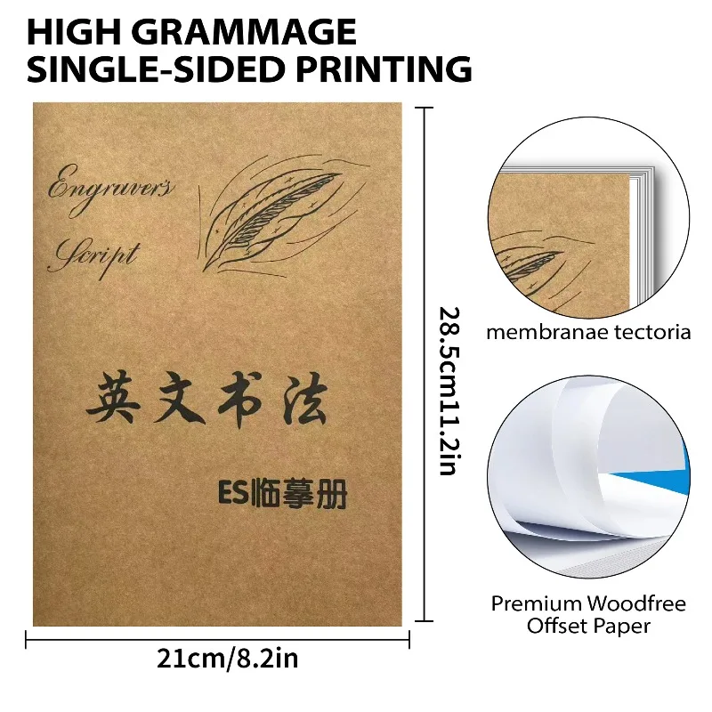 Beautiful English Calligraphy Practice Gothic / ES English Calligraphy Workbook with Tracing Workbook Copybook
