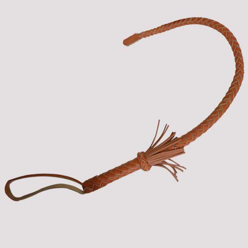 80 СМ Конский кнут ручной работы из натуральной яловой кожи – прочный и традиционный кнут для общественного обучения