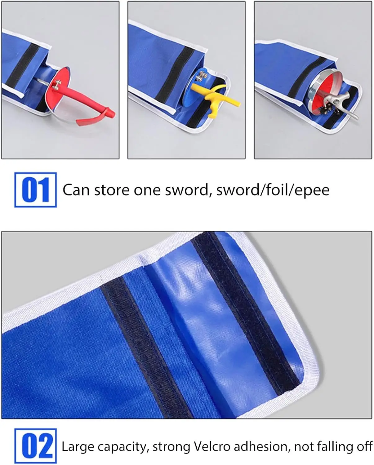 Fencing Sword Shoulder Bag Multi-Color Weapon Cover Case for Foil Epee Saber Waterproof Single Shoulder Fencing Sack Bag