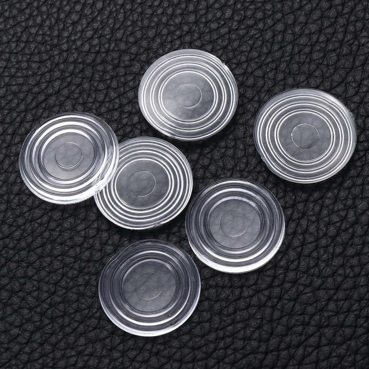 18 pcs Glass Table Pads Round Furniture Bumpers Transparent Non-Slip Rubber Mat For Cabinet Drawer Protection Dust Proof Kitchen