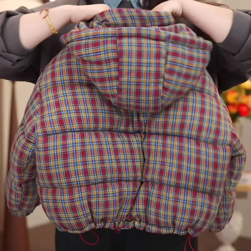 2025 جديد ريترو متقلب أسفل سترة قطن للأطفال الشتاء سميكة الدافئة سترة قطن معطف الأطفال