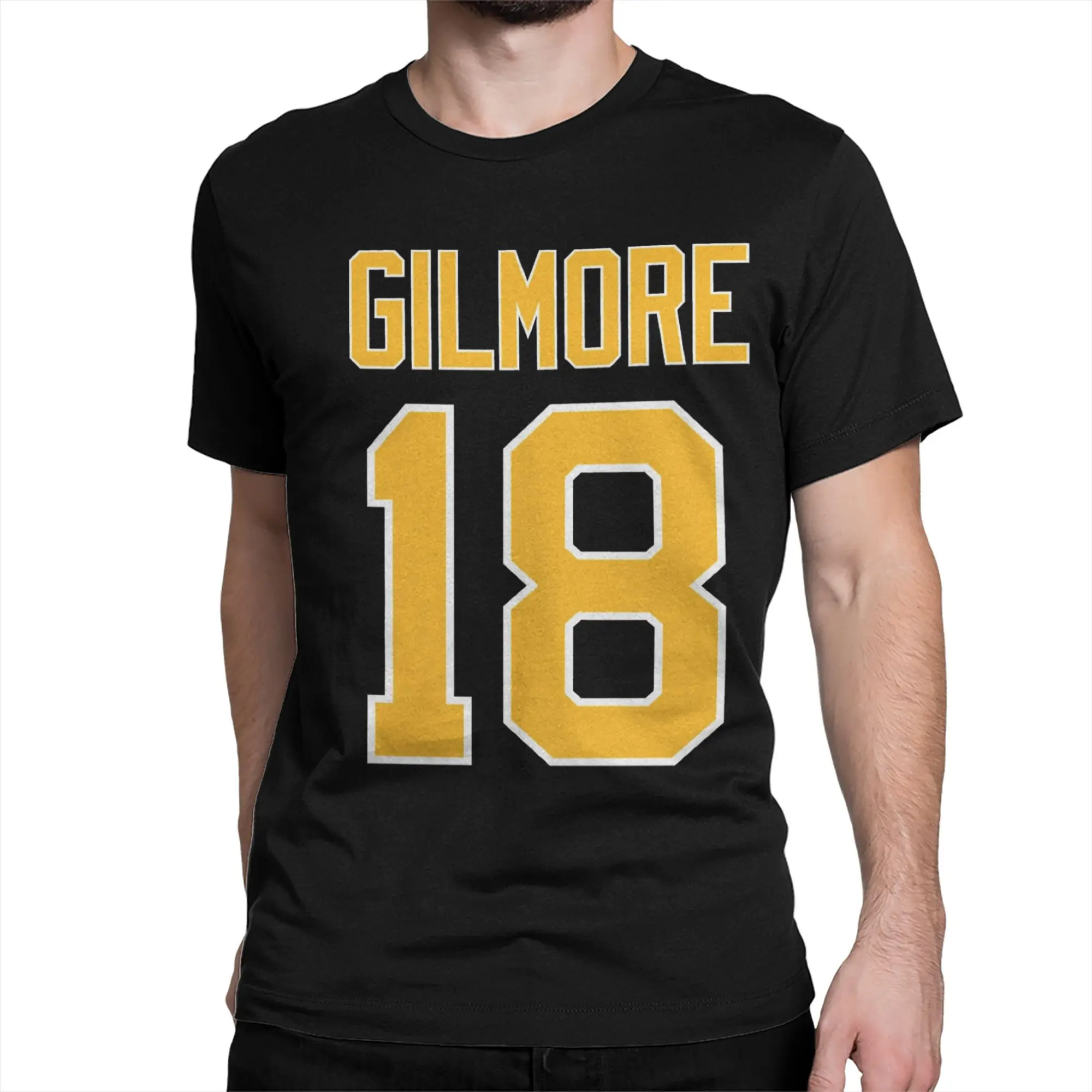 빈티지 티셔츠 비치 해피 길모어 영화 트렌디 쿨 티셔츠 순면 티셔츠 남성용 Y2K 베이직 디자인 반팔 티