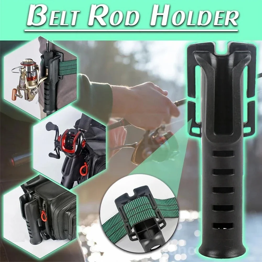 Fishing Rod Waist Holder Multi-function Rack - Belt Rod Holder & Portable Pole Inserter