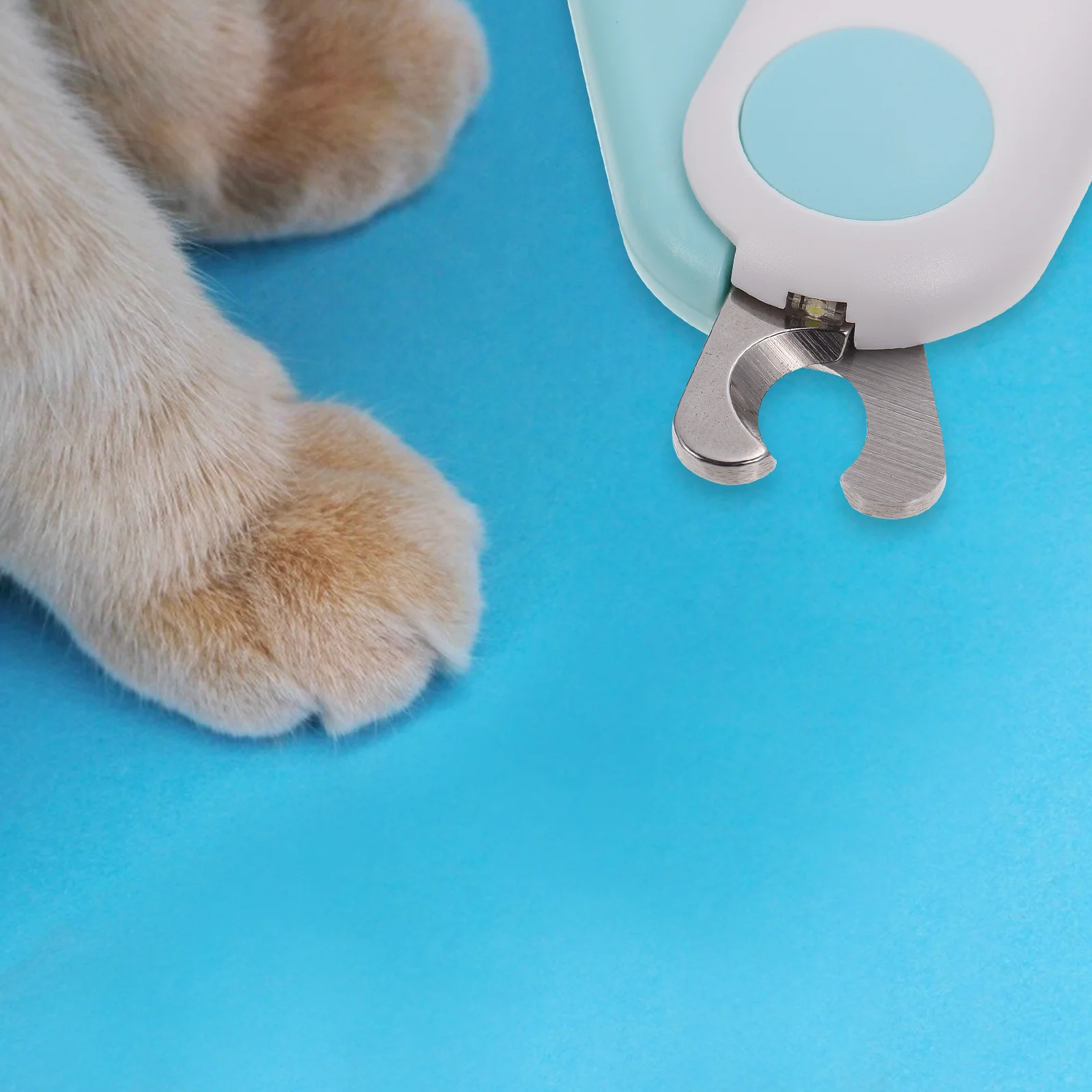 

1 шт. светодиодная машинка для стрижки ногтей для собак, легкий эргономичный дизайн, безопасный триммер для ногтей для домашних животных с подсветкой, линия крови для кошек, собак, домашних животных