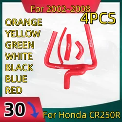 4 peças para honda cr250r 2002-2008 cr 250 r silicone radiador y mangueira tubo kit 2002 2003 2004 2005 2006 2007 2008