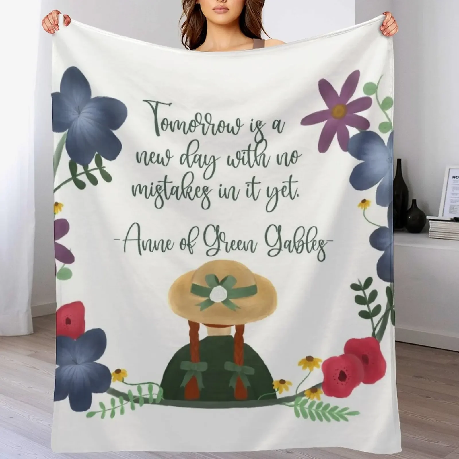 

Anne of Green Gables Throw Blanket Softest christmas gifts Single Bed covers Blankets