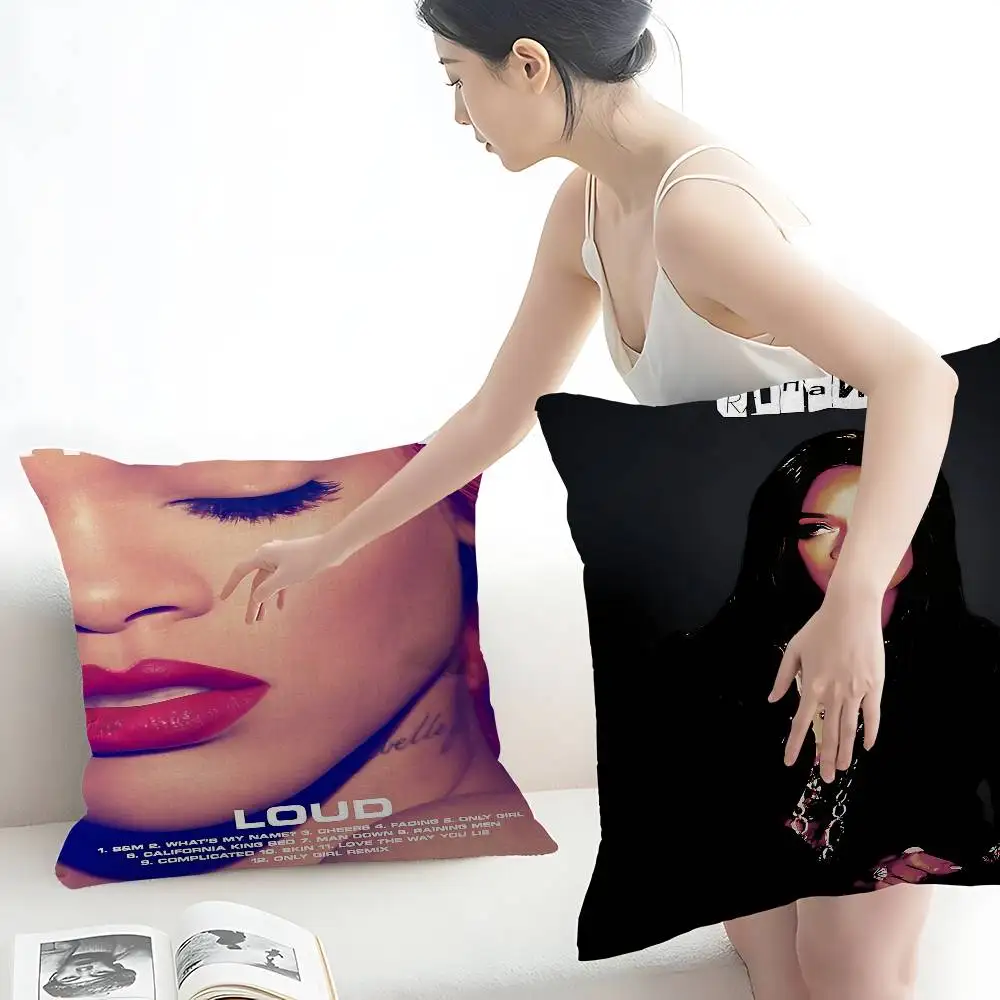 Hot Singer R-RIHANNAS Maple Design Cushion Cover Happy Autumn Harvest Decor Holiday Decorati Pillow Cover