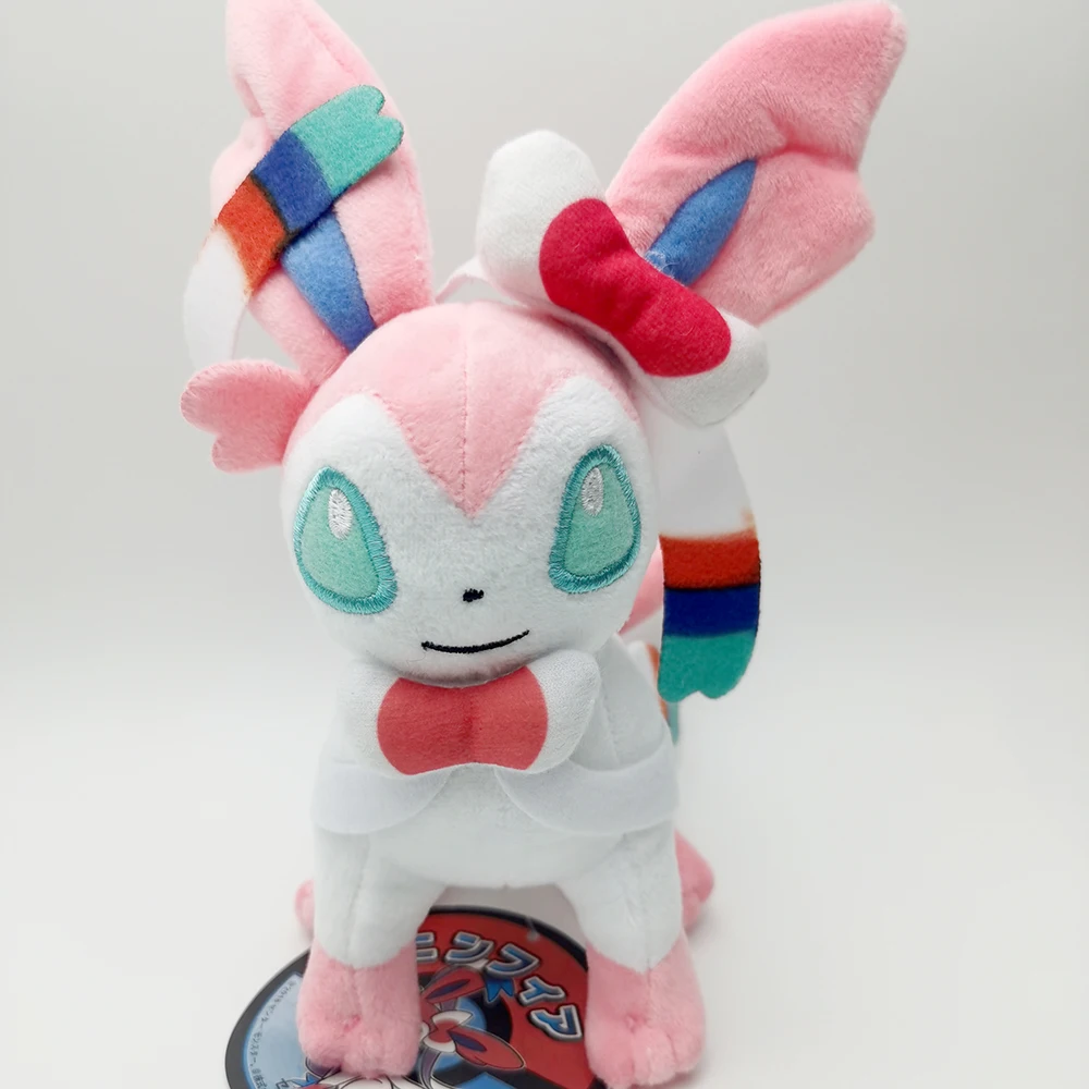 

TAKARA TOMY Pokemon LEGENDS Z-A Ice Sylveon Fairy Eevee 7 inches Plush Toy , Nintendo Scarlet Violet Cartoon Game Stuffed Animal