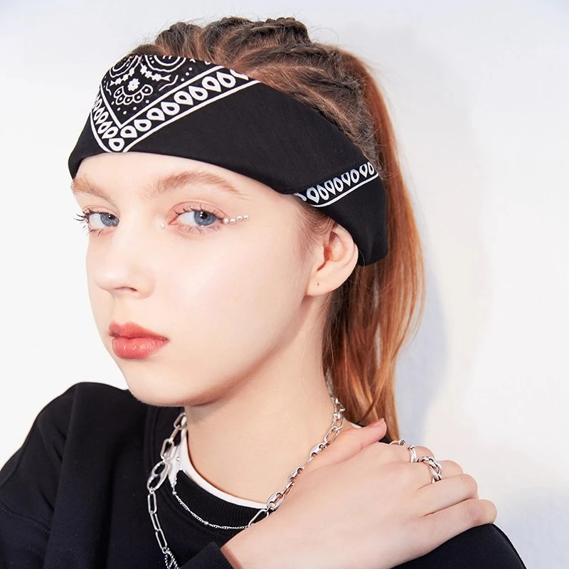 

Niche Design Square Cotton Headband Women's Versatile Jewelry Ethnic Style Personality Temperament Headgear Hair Accessories