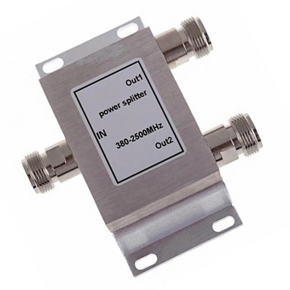 N Type Female RF Splitter 1 To 2 Way Divider 380-2500MHz 50 Ohm 50W For Radio Communication Signal Distribution