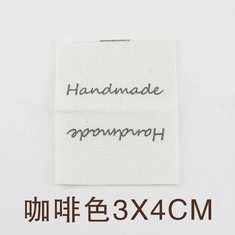 Basic Handmade Cloth Label, Handmade Accessories, Pure Cotton, Sewing Side, Fold in Half, Multi-Color New Style