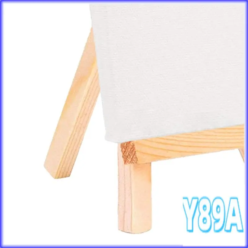 

GO-12Pcs Artists Mini Easel +3 Inch X3 Inch Mini Canvas Set Painting Kids Craft Diy Drawing Small Table Easel For School