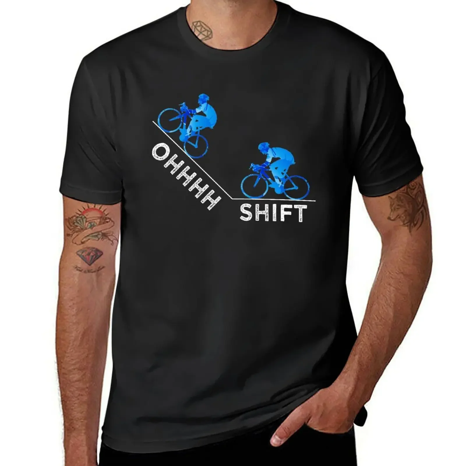 Ohhhhh Shift Cycling T-Shirt custom t shirt plus size clothes vintage t shirts t shirt for men