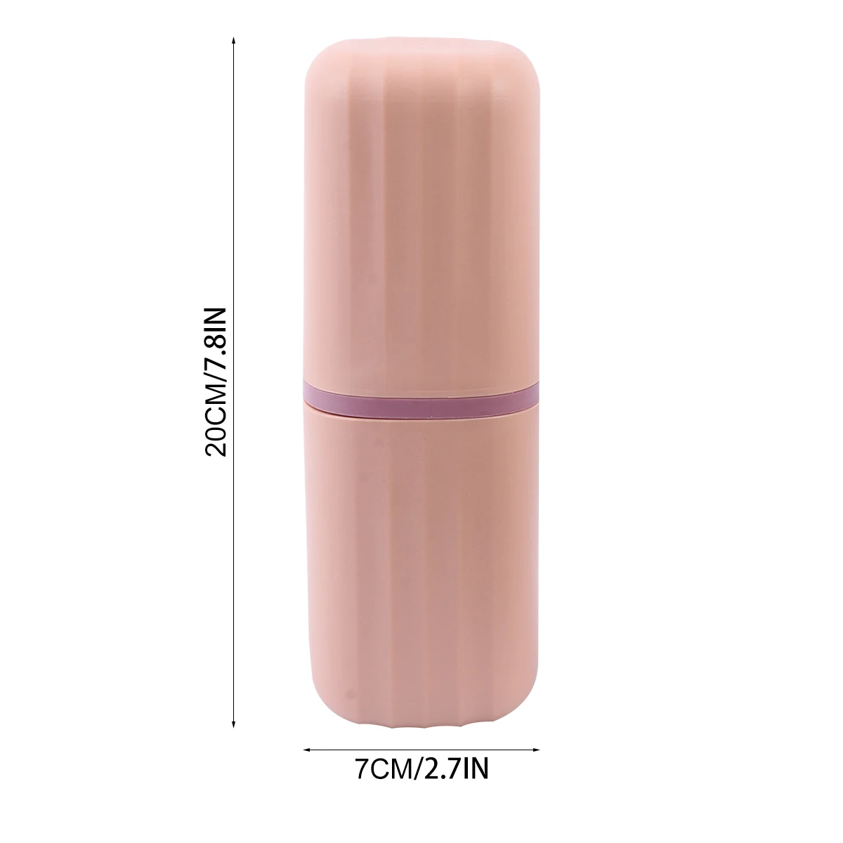 

2Pcs Travel Wash Cup Toothbrush Storage Box Lightweight Compact Bathroom Supplies Plastic Material Durability