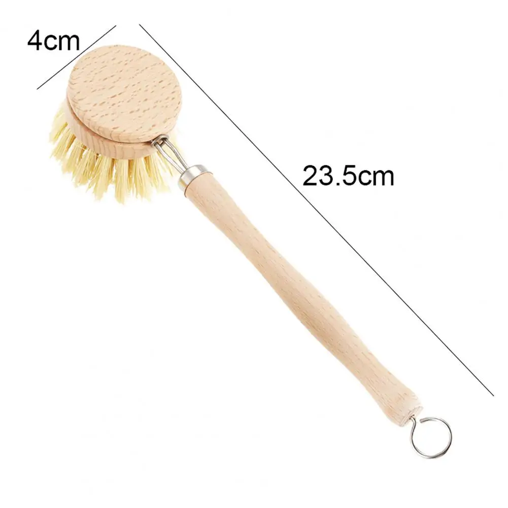 Wooden Handle Cleaning Brush Kitchen Household Cleaning Brush Beech Wood Long Handle Brush Dish Brush Dish Brush Cleaning Tool