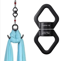 30KN Yoga Accessories Universal Ring Gimbal Ring Rotary Connector Rotational Hammock Swing Spinner Rope Swivel Connector
