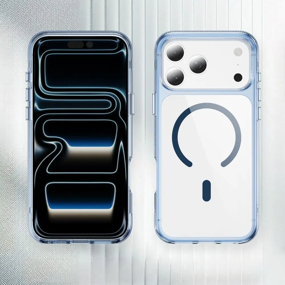 Transparente Candy Frame Magsafe Hülle für iPhone 17 16 Air 16E 15 14 13 12 Pro Max Plus Magnetische Acryl-Schutzhülle