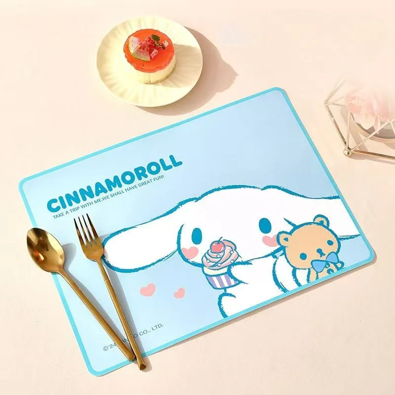 Sanrio Hello Kitty Placemat Melody Insulated Home Table Mat Cinnamoroll Waterproof and Oilproof High-end Dining Table Mat Gifts