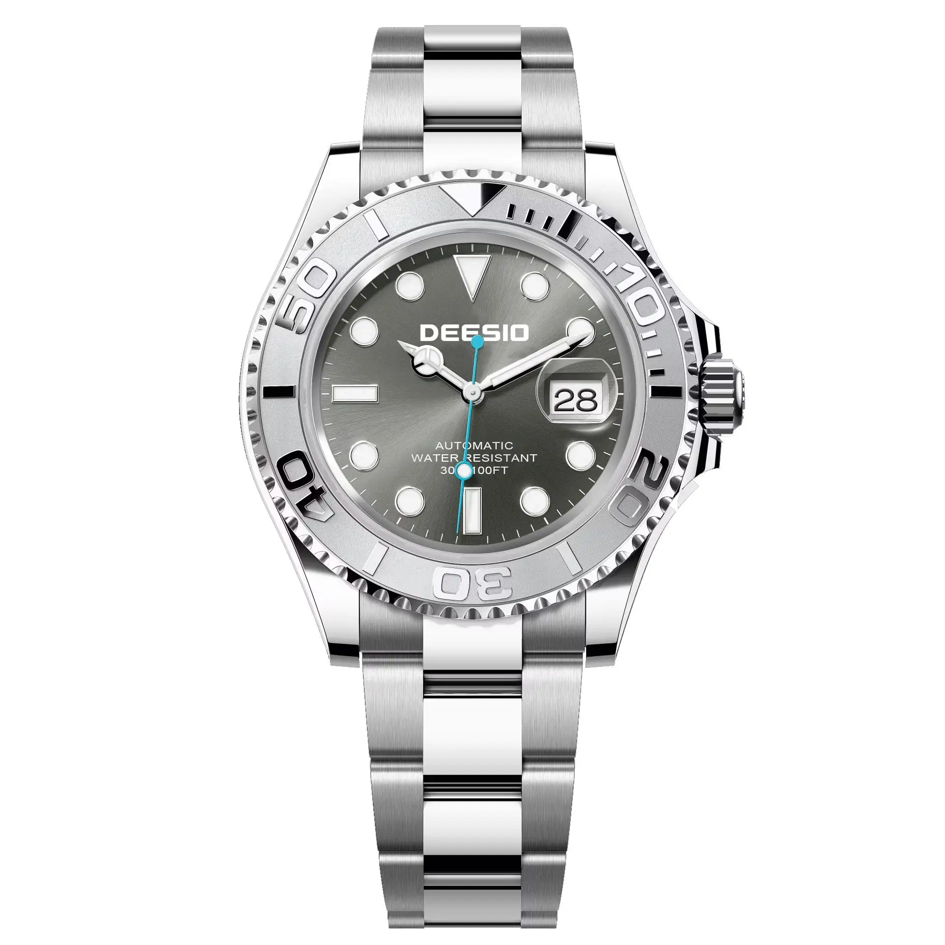 Deesio montre mécanique automatique pour hommes robe d'affaires aiguilles lumineuses étanche 30M cadeau pour petit ami noël anniversaire