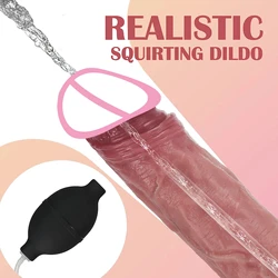 Realistic squirting dildo with suction cups Cumming penis G-spot orgasm Anal prostate dildo Adult sex toys for men and women 8.5