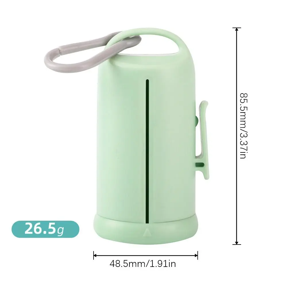 PP+PE 강아지 배변 봉투 디스펜서 (후크/클립 포함) 강아지 배변 봉투 홀더, 투명창, 휴대용 애완동물 배변 봉투 보관함