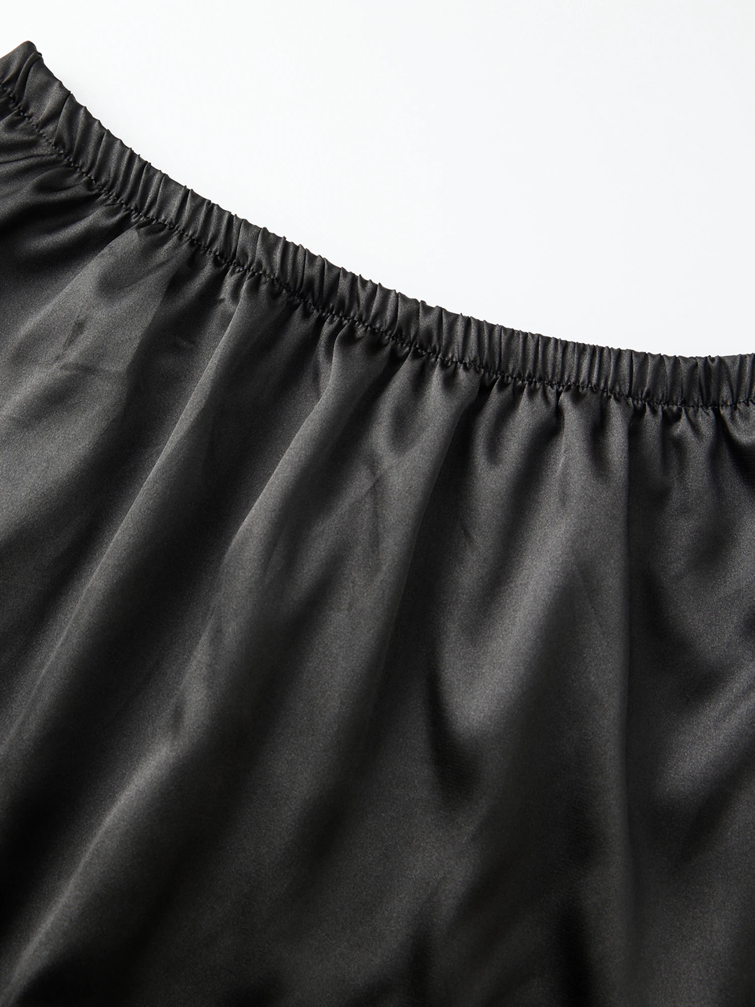 

Womens Lace Trim Mini Skirt Casual Stylish Mid Rise Satin Short Skirt for Daily Life Club Party