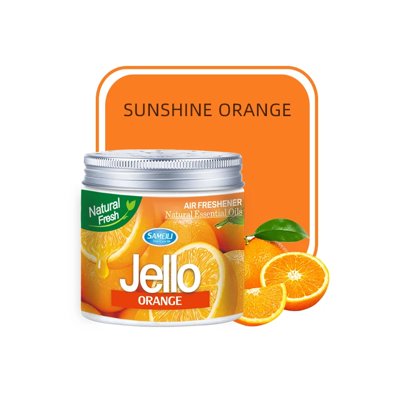 [Fresco Frutado] Bálsamo refrescante de limón para coche Ambientador para coche Sabor manzana verde/naranja Fragancia ligera súper duradera Elimina el olor Coche y el hogar Doble uso