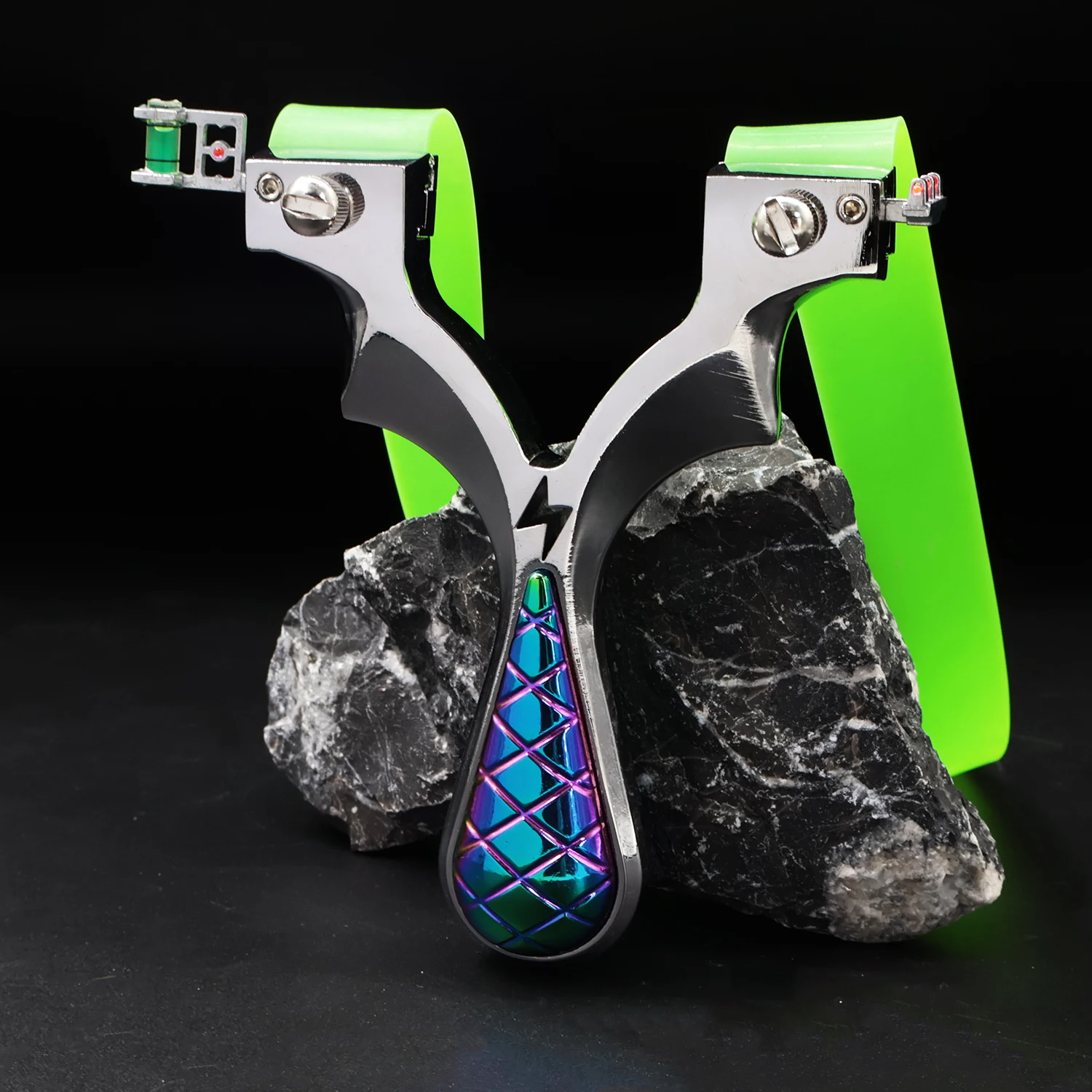 

Alloy Colorful Lightning Slingshot High-quality Professional Shooting Slingshot Competition Dedicated To Wild Hunting