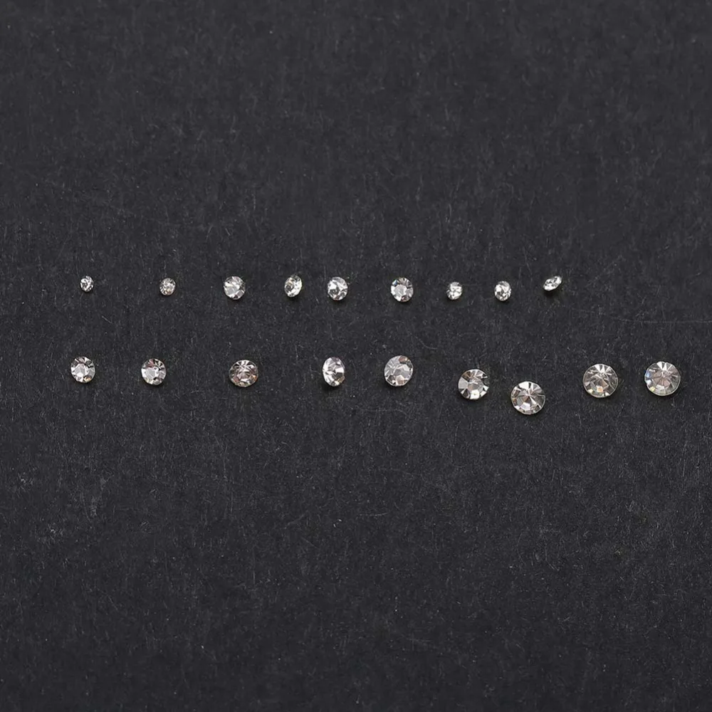 Full Set 18 Sizes Watch Decoration Parts Round Crystal Rhinestone Watch Repair Tool Watch Accessories Watch Repair