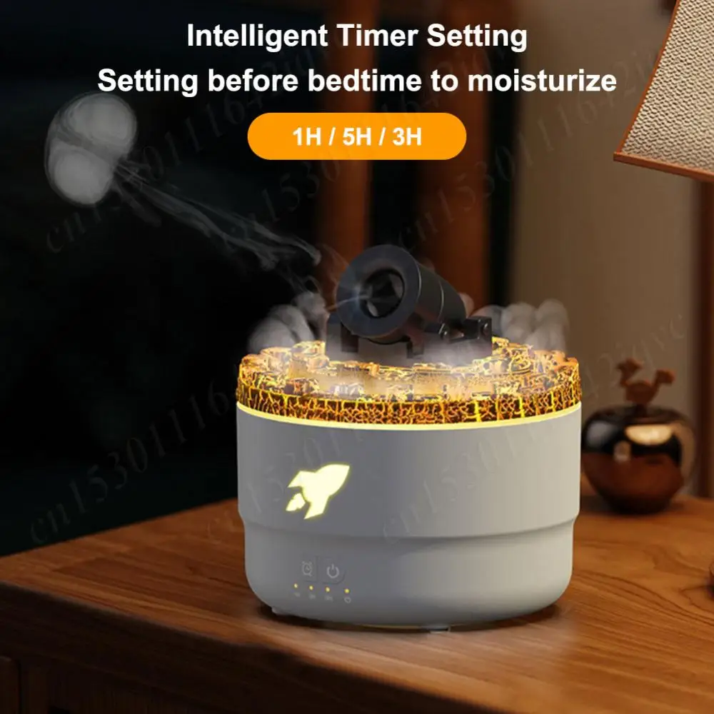 Artillery Fire Essential Oil Diffuser Aromatherapy Volcanic Crack Light Cannons Blast Humidifier Air Humidifier Aroma Humidifier