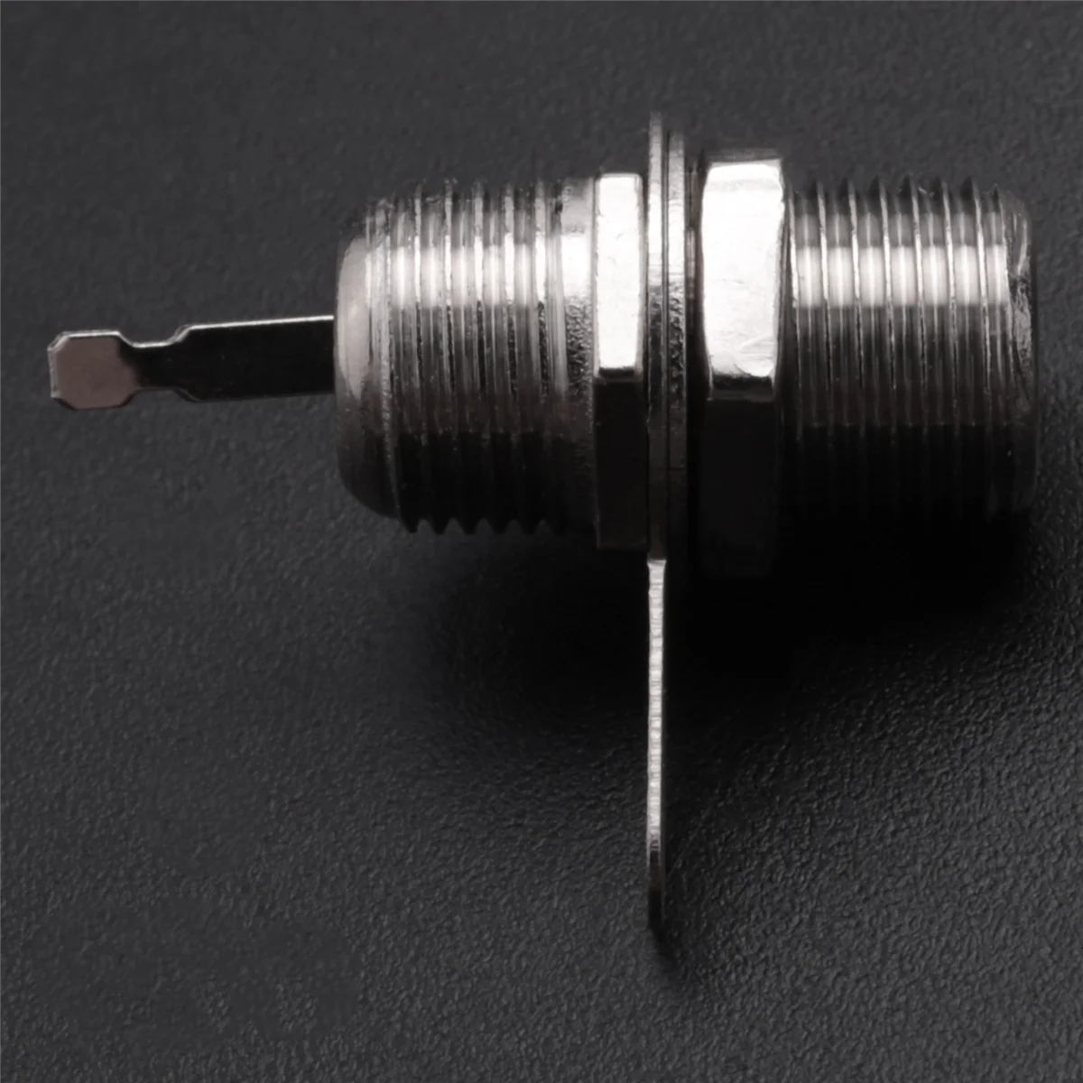 AT77 5 Pcs F Type Panel Mounted Socket Female Jack Solder Connector Adapter