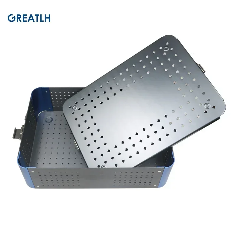 GREATLH Opthalmic Surgical Instrument Silicone Sterilization Tray Case Dental Instruments Disinfection Box