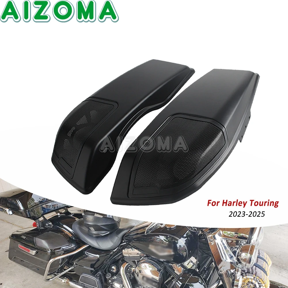 

Motorcycle Saddlebag Lid For Harley Touring CVO Road Glide FLTRXSE ST FLTRXSTSE 2024 2025 Side Saddle Bag Speaker Covers Plastic