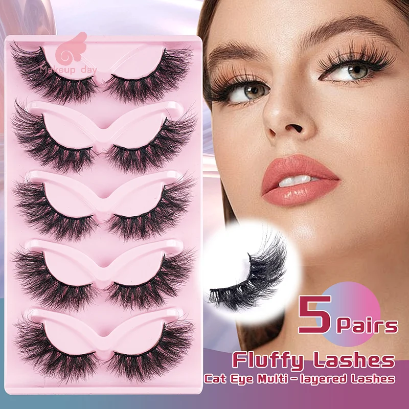 

Fake Eyelashes 3D, Lightweight, Natural, And Comfortable Daily Transparent, Fluffy, And Soft Eyelashes