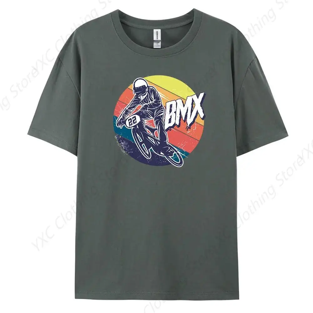 Off road bicycles Men's T-shirt- Short Sleeve Crew Neck Soft Fitted Tees S - 6XL Fresh Classic Basic Tshirts