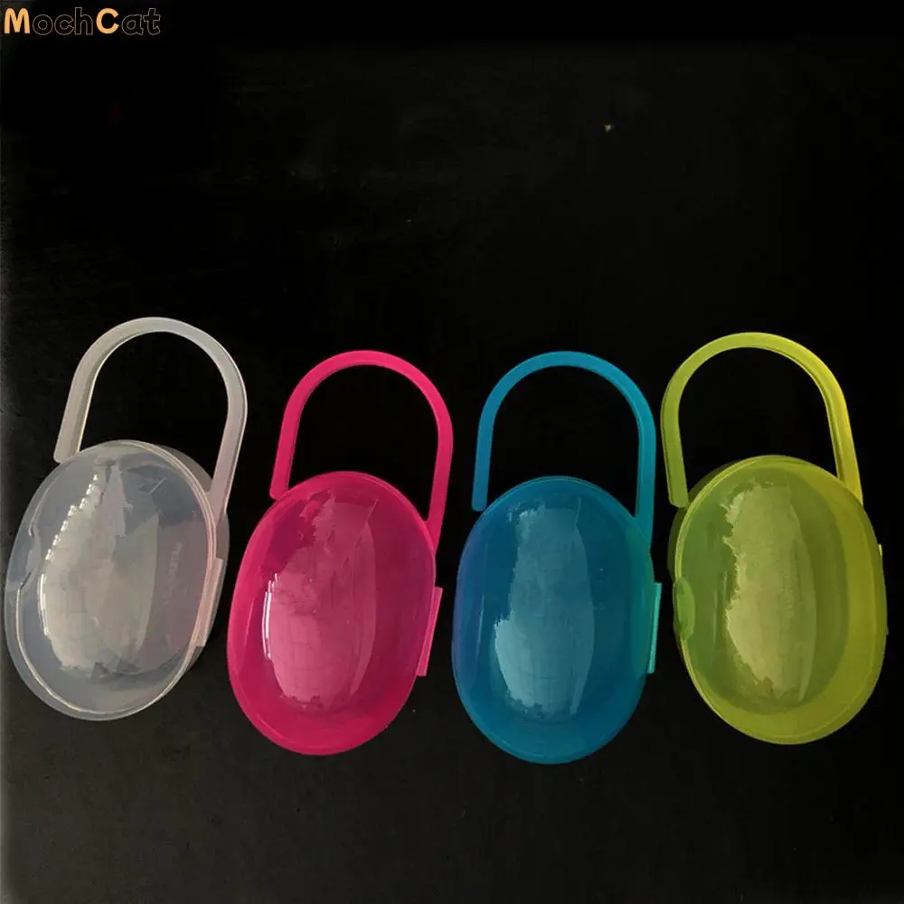 

Baby Nipple Nipple Storage Oval Shape Hanging Travel Storage Dustproof Nipple Box Pacifier Case Storage Box Pacifier Box