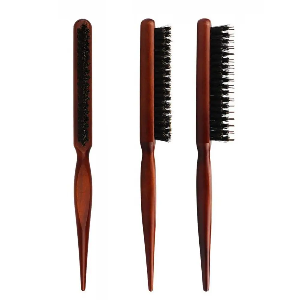 

Салон профессиональных волос на спине, щетки «сделай сам», щетина, деревянная щетка для расчесывания, противоскользящая расческа для наращивания, тонкая расческа